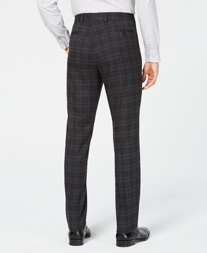 Perry Ellis Pantaloni Eleganti Uomo Slim Fit – Tessuto Elasticizzato Reticolato, Lavabili In Lavatrice, Colore Unitamente, Vestibilità Affusolata - 4