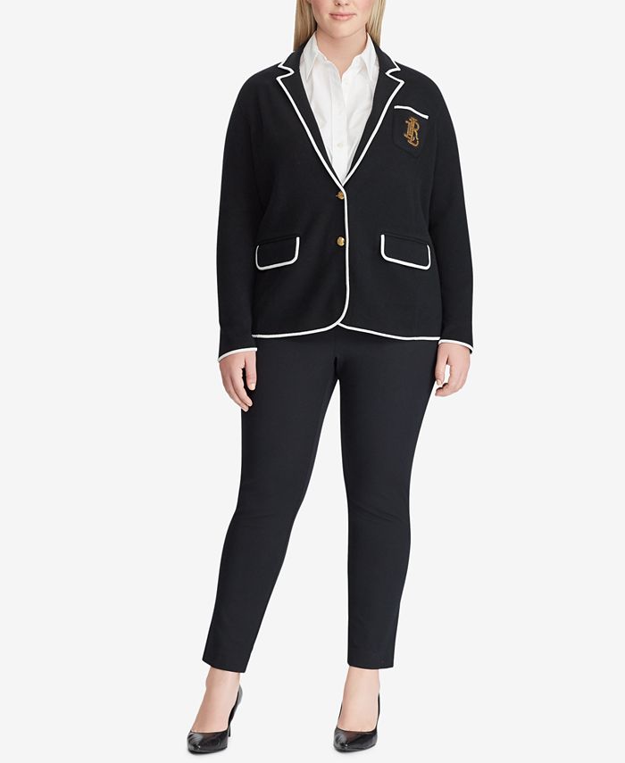 Lauren Ralph Lauren Plus Size Crest Blazer Macy's
