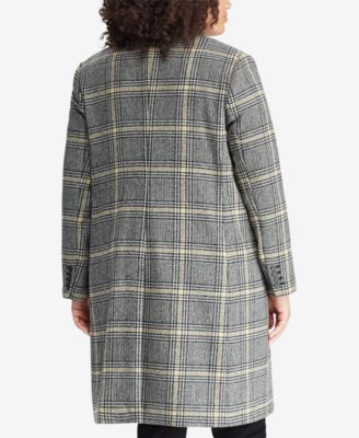 Lauren Ralph Lauren Plus Size Plaid Trench Coat