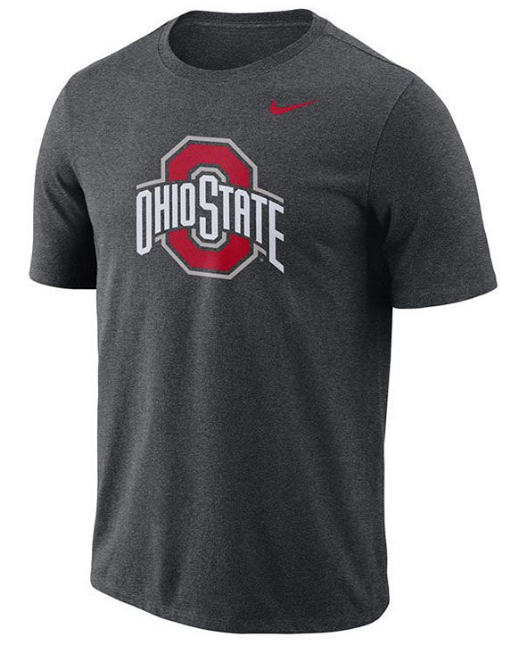 Nike Men's Ohio State Buckeyes Dri-FIT Cotton Logo T-Shirt & Reviews ...