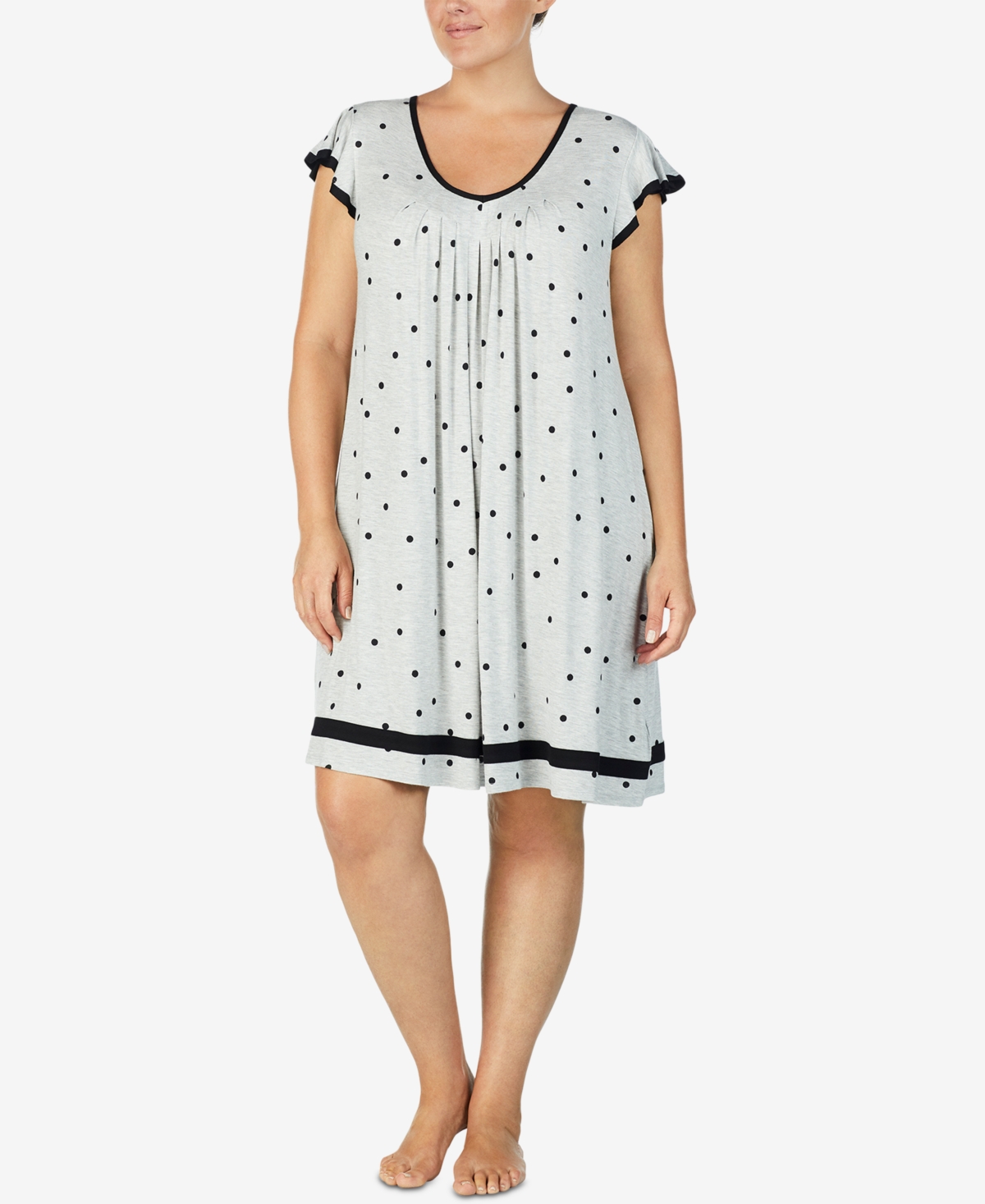 Ellen Tracy Plus Size Yours to Love Short Sleeves Nightgown