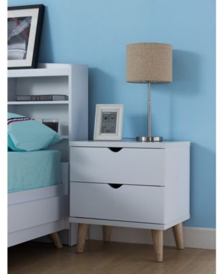 Massenburg II Modern 2-Drawer Nightstand