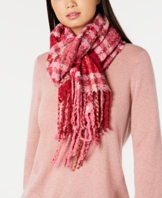 Echo - Lofty Plaid Fringe Muffler