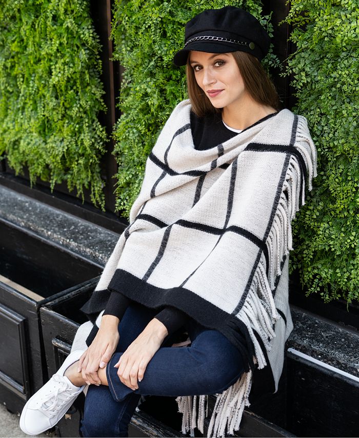 Vince Camuto - Feels Like Check Fringe Ruana