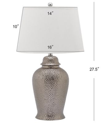 Set of 2 Metallica Ginger Jar Ceramic Table Lamps