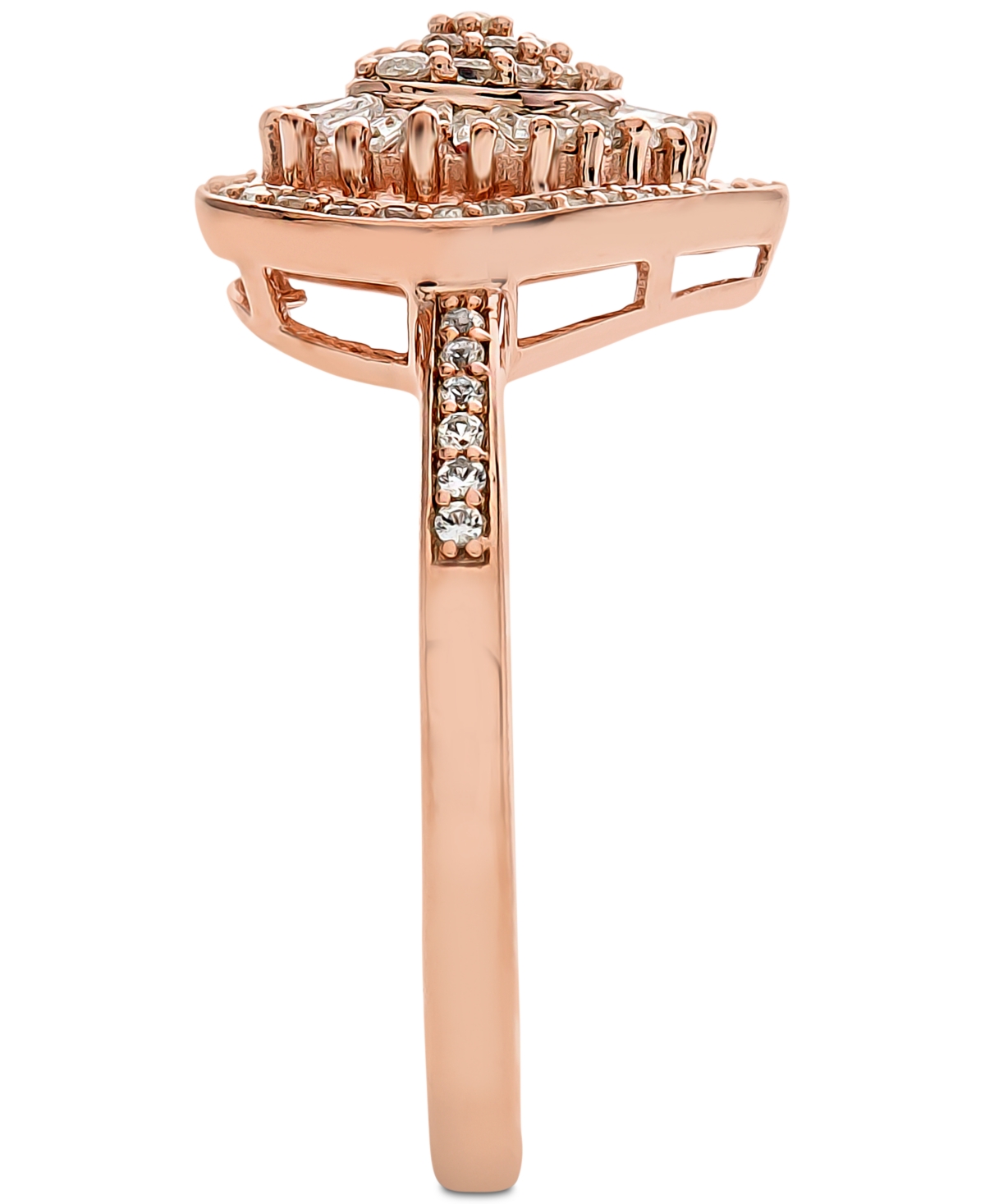 Diamond Heart Cluster Ring (1/2 ct. t.w.) in 14k White , Yellow or- Rose Gold