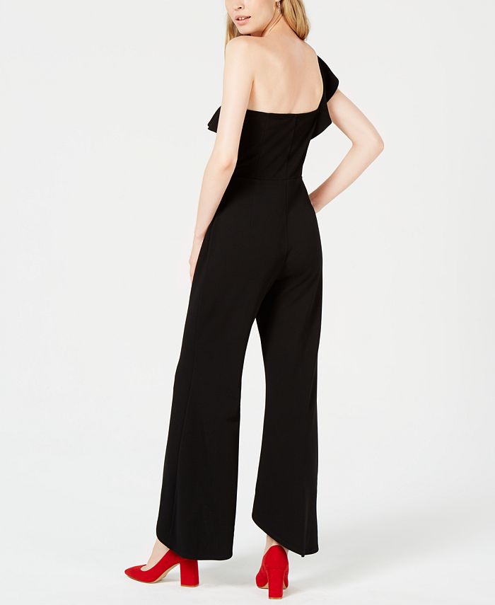 Bar III One-Shoulder Wide-Leg Jumpsuit, Created for Macy's & Reviews ...