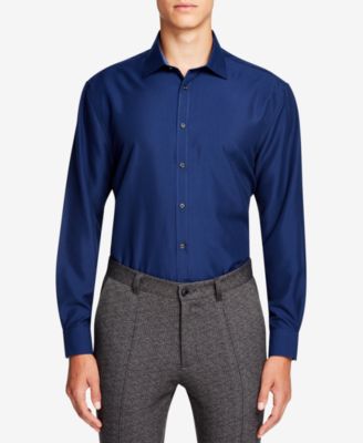 Men's Slim-Fit Non-Iron Performance Solid Dress Shirt