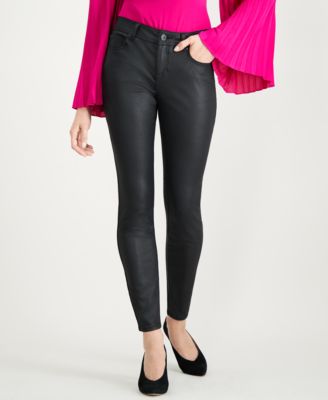 INC International Concepts - Faux-Leather Skinny Jeans