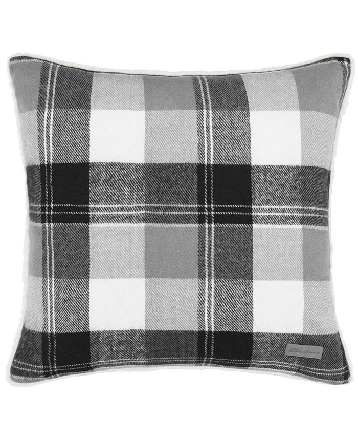 Eddie Bauer Lodge Dark Grey Square Pillow & Reviews Decorative