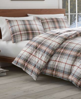 Eddie Bauer Classic Plaid Red King Comforter Set 