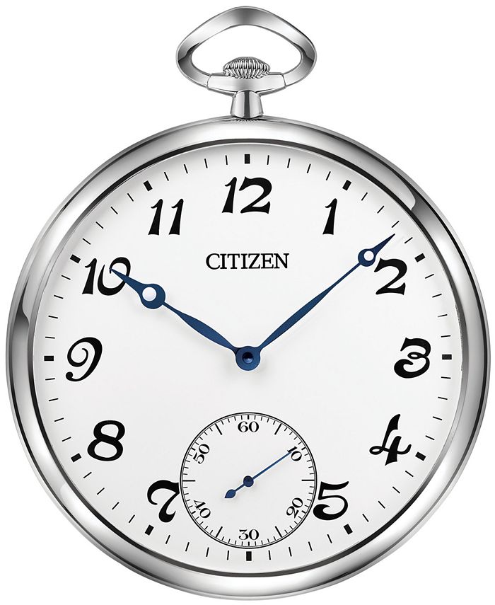 Citizen Gallery Silver Tone White Pocket Style Wall Clock Macy s