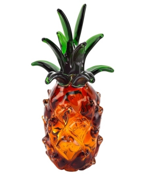 Badash Crystal Pineapple Art Glass Sculpture In Multi