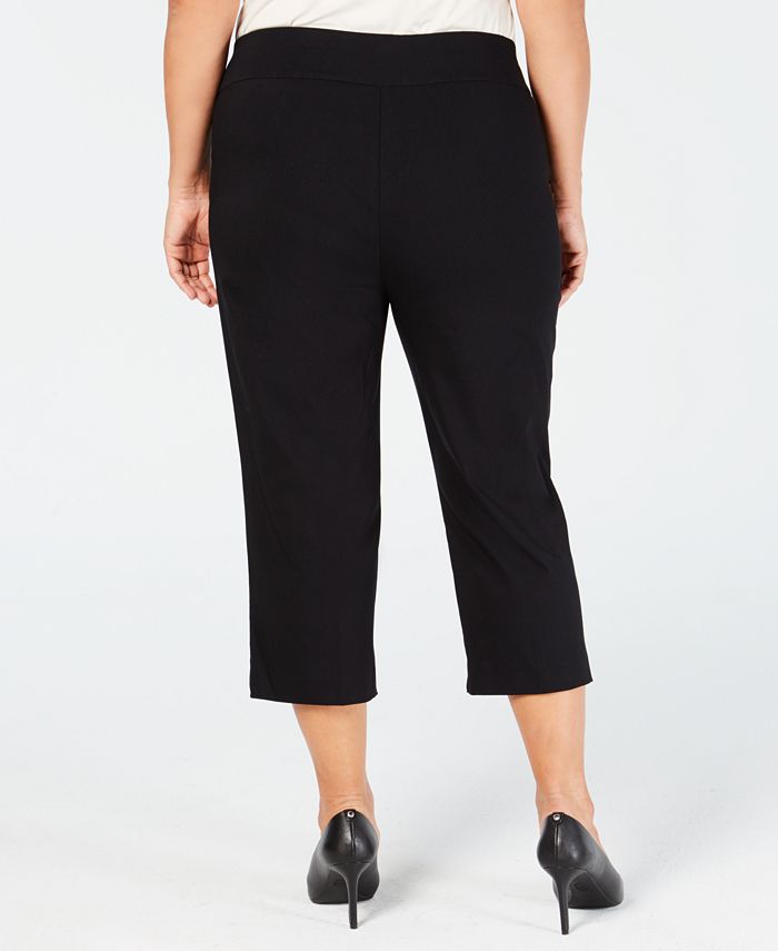 Alfani Plus Size TummyControl Capri Pants, Created for Macy's