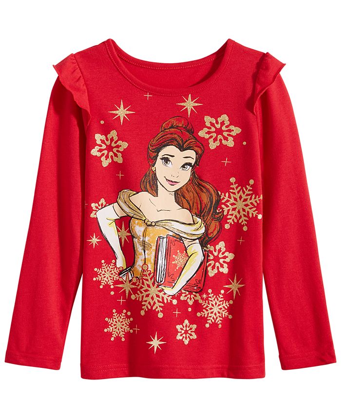 Disney Toddler Girls Belle Snowflake T Shirt Macy s