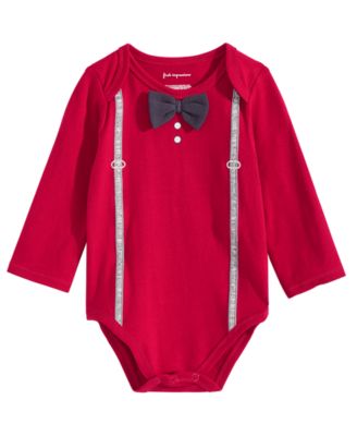 First Impressions - Baby Boys Bow-Tie Bodysuit