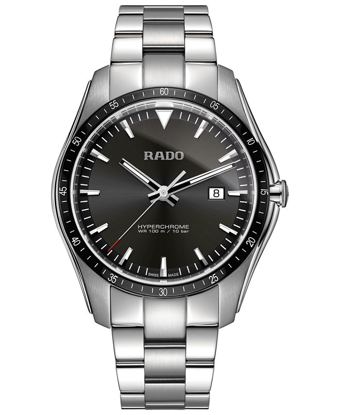Rado - Men's Swiss HyperChrome Stainless Steel Bracelet Watch 44.9mm