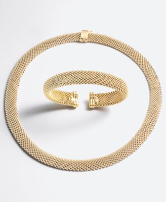 14k gold mesh necklace