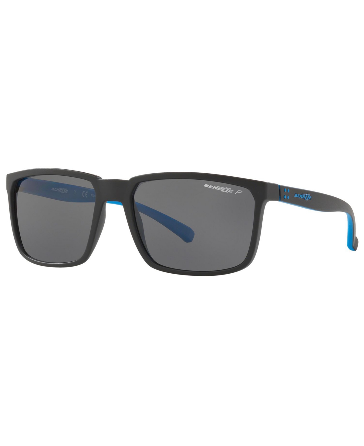 Polarized Sunglasses, AN4251 58 Stripe - MATTE BLACK / POLAR GREY