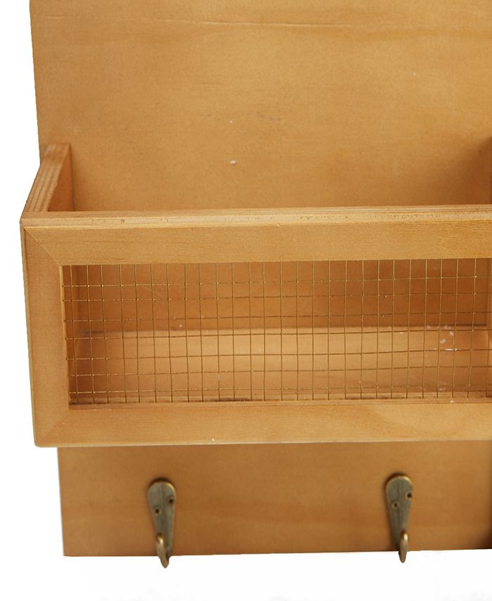 Mind Reader Wall Mount Chalk Board Entrance Organizer Rack, Brown - Macy's