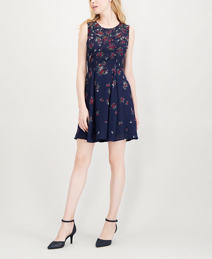 Maison Jules Floral-Print Fit & Flare Dress, Created for Macy's - Macy's