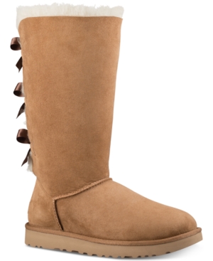 Shop Ugg Women's Bailey Bow Tall Ii Boots In Chestnut
