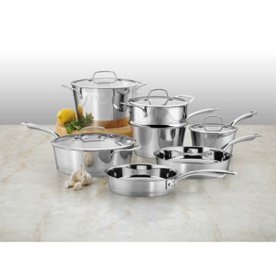 Cuisinart - Conical Stainless Steel Induction 11 Piece Cookware Set