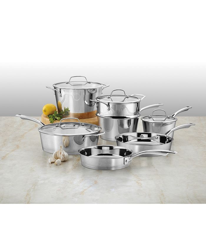 All-Clad D5 Brushed Stainless Steel 14-Pc. Cookware Set - Macy's