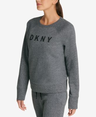 dkny sport sparkle logo fleece joggers