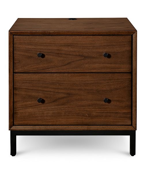 Furniture Oslo USB Outlet Nightstand, Created for Macy&#39;s & Reviews - Furniture - Macy&#39;s