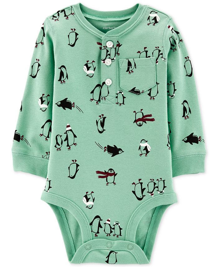 Carter's henley bodysuit sale