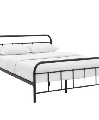 Modway - Maisie Full Stainless Steel Bed Frame in White