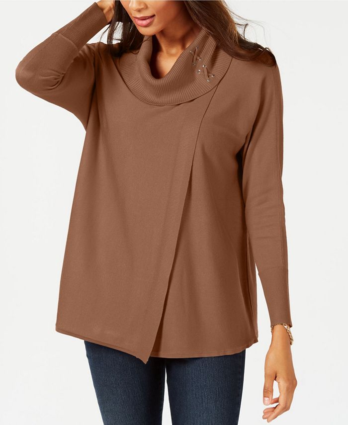 Macys womens cowl 2025 neck sweaters