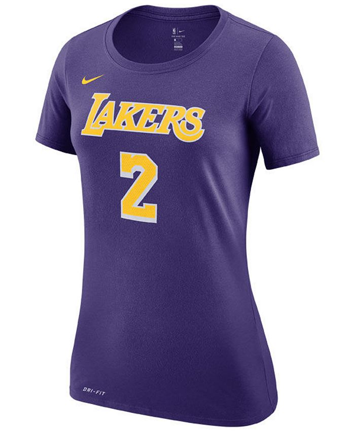 Nike Women's Lonzo Ball Los Angeles Lakers Name and Number Player T ...
