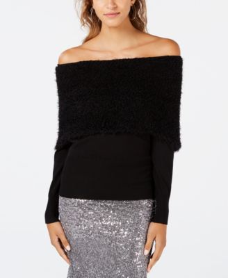 XOXO Juniors' Eyelash Off-The-Shoulder 