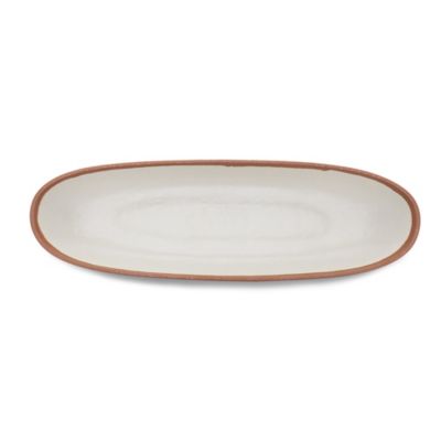 Q Squared Potter Terracotta Melaboo Long Oval Serving Bowl