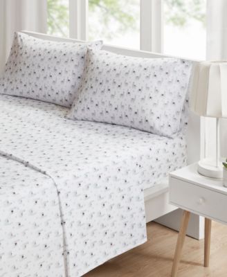 Novelty Printed Microfiber 3-Pc. Sheet Set, Twin XL