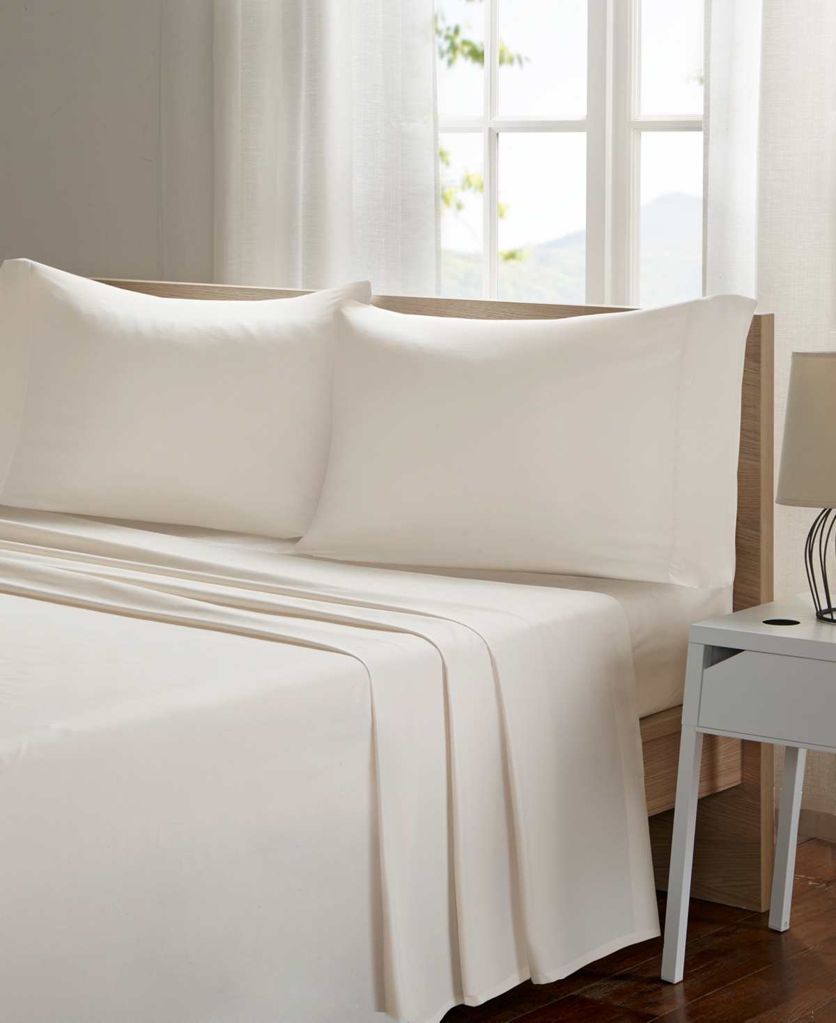 Sleep Philosophy Smart Cool Microfiber 3-pc Twin Sheet Set Bedding In Ivory