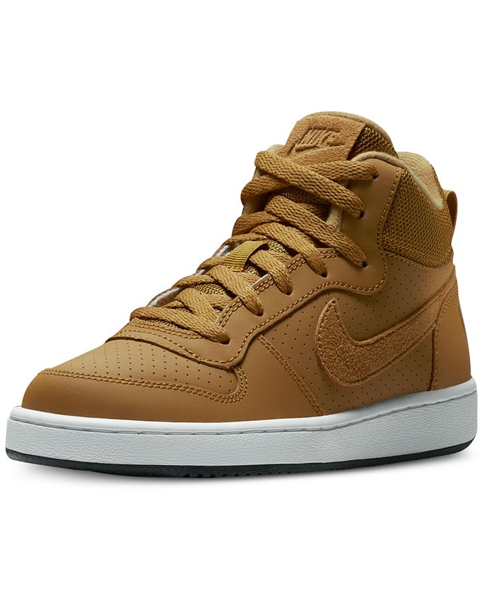 Nike Boys' Court Borough Mid Premium Casual Sneakers from Finish Line ...