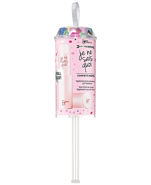 It Cosmetics Je Ne Sais Quoi Lip Treatment In A Confetti Popper A 24 Value Reviews Makeup Beauty Macy S