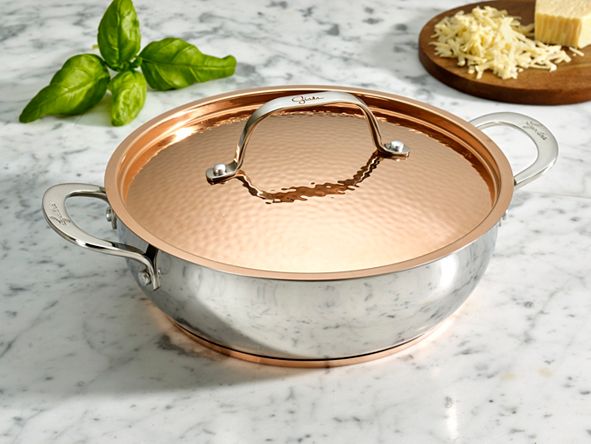 Lagostina Stainless Steel 4 Qt Dutch Oven With Hammered Copper Lid Reviews Cookware Kitchen Macy S