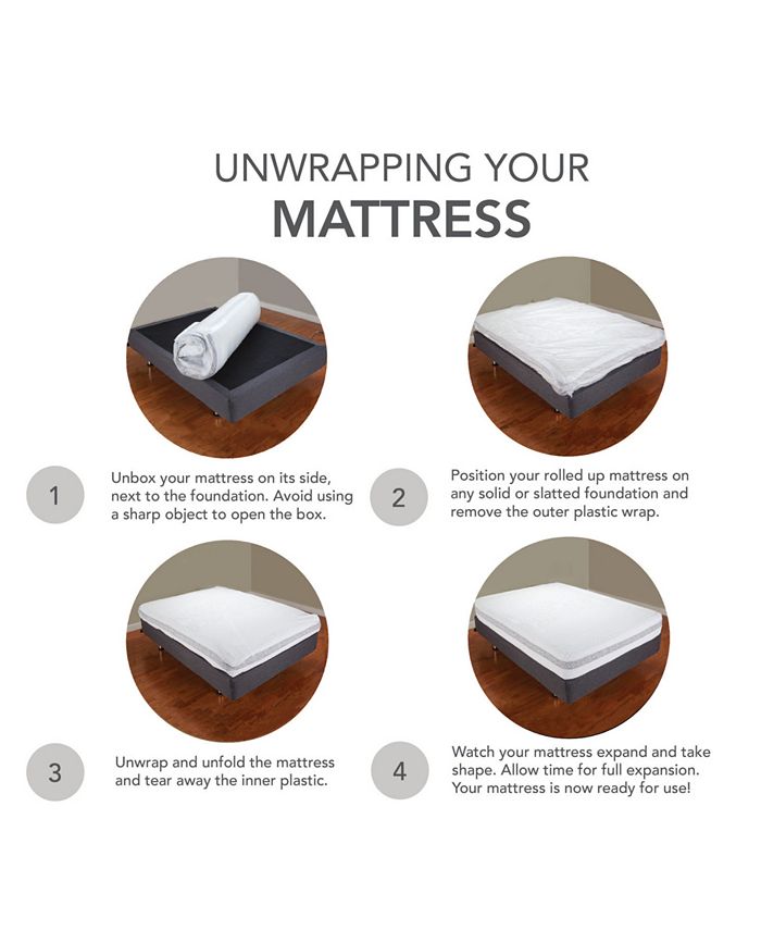 Sleep Trends Ladan 12" Cool Gel Memory Foam Plush Mattress Queen, Mattress in a Box Macy's