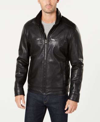 macy's kenneth cole leather jacket