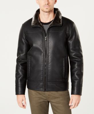 Kenneth Cole - Men's Faux-Leather Jacket