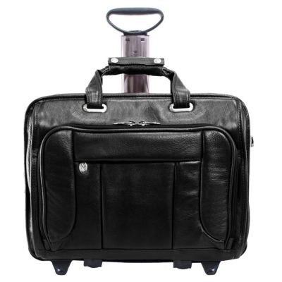 West Town 15" Fly-Through Checkpoint-Friendly Patented Detachable -Wheeled Laptop Briefcase