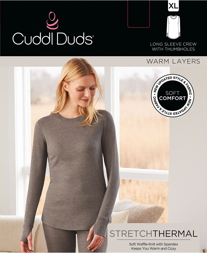 Cuddl Duds LongSleeve Waffle Thermal Top Macy's
