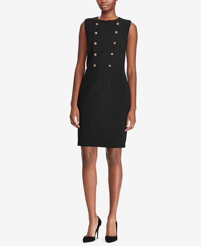 Polo Ralph Lauren Twill Double-Breasted Dress - Macy's