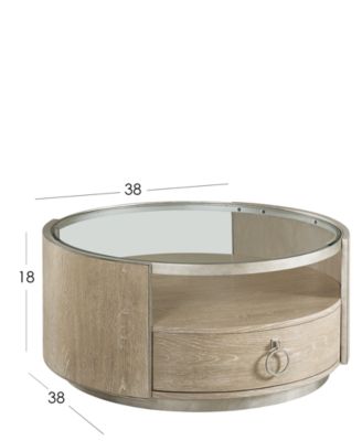 esme round coffee table