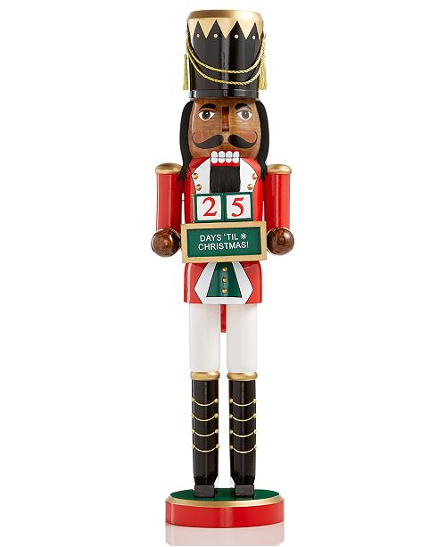 Holiday Lane African American Countdown Nutcracker, Created for Macy's ...