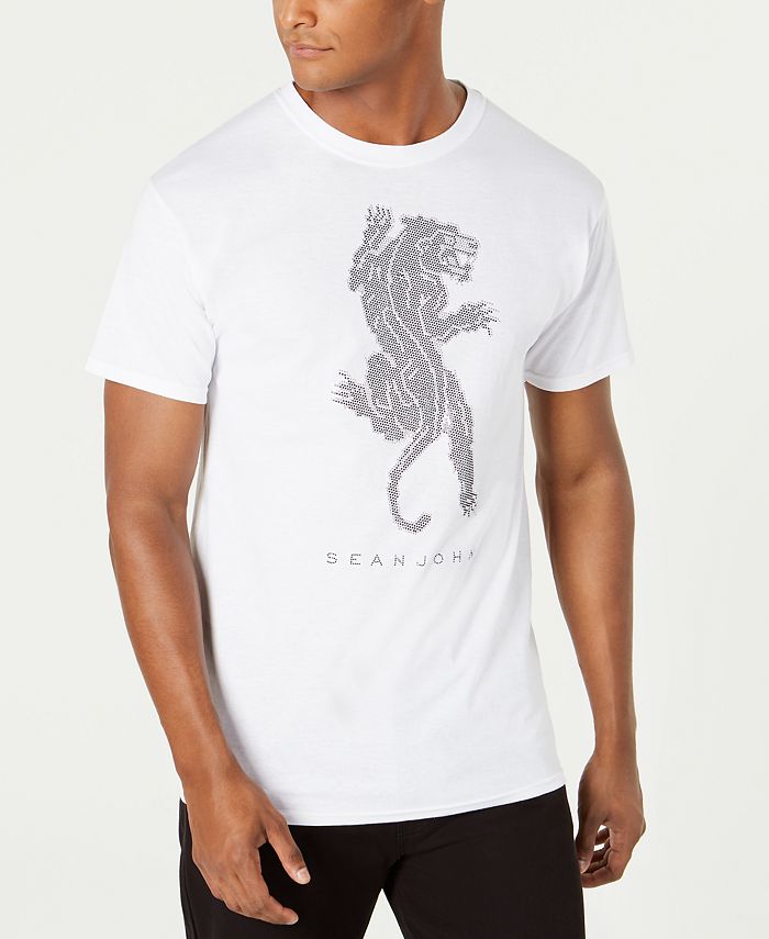 Sean John Men's Studded Panther T-Shirt - Macy's